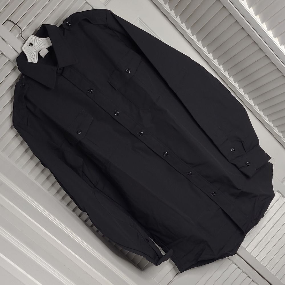 Men's Classic Black Shirt Jacket